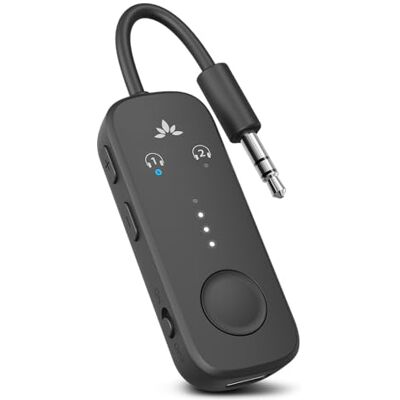 Avantree Relay – Adaptador Bluetooth 5.3 para avião com Qualcomm aptX Adaptive, compatível com 2 AirPods ou auriculares, bateria de 20 h, transmissor de áudio AUX 3,5 mm para viagens, voo, ginásio Avantree Relay – Adaptador Bluetooth 5.3 para avião com Qualcomm aptX Adaptive, compatível com 2 AirPods ou auriculares, bateria de 20 h, transmissor de áudio AUX 3,5 mm para viagens, voo, ginásio