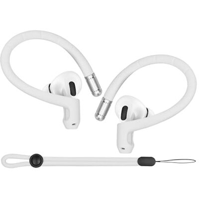 kwmobile Suporte auriculares compatível com Apple Airpods 1/2 / 3/4 / Pro 1 / Airpods Pro 2 acessórios gancho anti-perda capacetes Bluetooth suporte para auriculares de ouvido branco kwmobile Suporte auriculares compatível com Apple Airpods 1/2 / 3/4 / Pro 1 / Airpods Pro 2 acessórios gancho anti-perda capacetes Bluetooth suporte para auriculares de ouvido branco