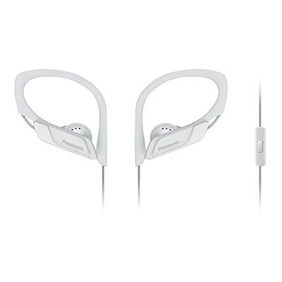 Panasonic RP-HS35ME-W Auriculares desportivos (Impermeável, uso confortável e ultraleve, microfone, cancelamento de ruído, desporto para iPhone e Android), cor branca, comprimento do cabo 1,2 m Panasonic RP-HS35ME-W Auriculares desportivos (Impermeável, uso confortável e ultraleve, microfone, cancelamento de ruído, desporto para iPhone e Android), cor branca, comprimento do cabo 1,2 m