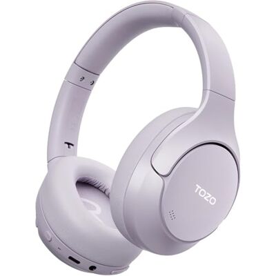 TOZO HT3 Capacetes sem fios Bluetooth 6.0, ANC -45dB e som premium ANC híbrido 45 dB, 5 Mics IA para chamadas claras, áudio espacial 3D, multiponto, 32 EQs, driver 40 mm e design dobrável TOZO HT3 Capacetes sem fios Bluetooth 6.0, ANC -45dB e som premium ANC híbrido 45 dB, 5 Mics IA para chamadas claras, áudio espacial 3D, multiponto, 32 EQs, driver 40 mm e design dobrável