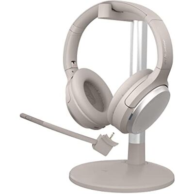 Avantree EON Auriculares sem fios com microfone, cancelamento de ruído e base de carregamento para música e chamadas em PC, telefone, capacetes com cabo e Bluetooth com ANC, bateria substituível Avantree EON Auriculares sem fios com microfone, cancelamento de ruído e base de carregamento para música e chamadas em PC, telefone, capacetes com cabo e Bluetooth com ANC, bateria substituível