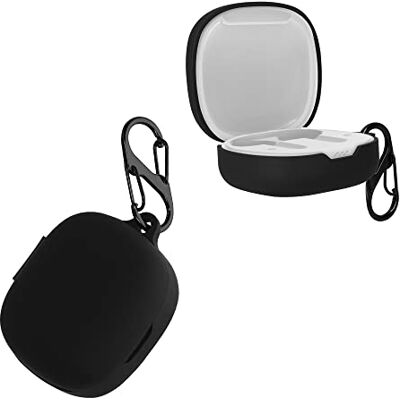 kwmobile Capa de Silicone Compatível com JBL Wave Flex/Wave Flex 2 Capa para Fones de Ouvido Sem Fio Preto kwmobile Capa de Silicone Compatível com JBL Wave Flex/Wave Flex 2 Capa para Fones de Ouvido Sem Fio Preto