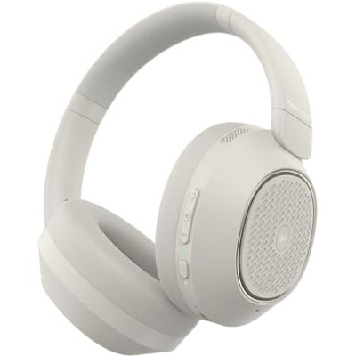 PowerLocus Auscultadores sem fios Bluetooth, Auriculares sem fios com Cancelamento de Ruído Ativo Híbridos, 60H de Reprodução, Modos Bass e Transparência, Auscultadores Bluetooth Estéreo HiFi (Areia PowerLocus Auscultadores sem fios Bluetooth, Auriculares sem fios com Cancelamento de Ruído Ativo Híbridos, 60H de Reprodução, Modos Bass e Transparência, Auscultadores Bluetooth Estéreo HiFi (Areia