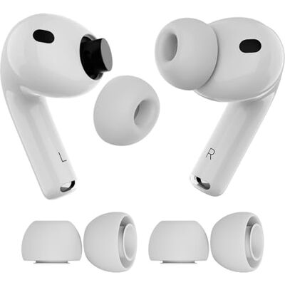 MMOBIEL 2 pares almofadas de substituição para AirPods Pro Gen 3 da almofadas de silicone com caixa de armazenamento portátil e ajuste no estojo de carregamento, instalação fácil, M 2 pares) MMOBIEL 2 pares almofadas de substituição para AirPods Pro Gen 3 da almofadas de silicone com caixa de armazenamento portátil e ajuste no estojo de carregamento, instalação fácil, M 2 pares)