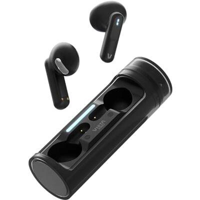 Vieta Auriculares Sem Fios com Bluetooth 5.4, Controlo Tátil e Hands-Free. Auscultadores com Microfone e Bateria de 19h. Auriculares com Caixa de Carregamento Magnética Portátil Rolling Preto Vieta Auriculares Sem Fios com Bluetooth 5.4, Controlo Tátil e Hands-Free. Auscultadores com Microfone e Bateria de 19h. Auriculares com Caixa de Carregamento Magnética Portátil Rolling Preto