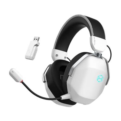 Edifier G5 MAX Auriculares Gaming sem fios comTHX Spatial áudio, branco Controlador PEN de 53 mm, autonomia de 305h, áudio Hi-Res, conexão 2,4 GHz/Bluetooth 6,0, microfone desmontável Edifier G5 MAX Auriculares Gaming sem fios comTHX Spatial áudio, branco Controlador PEN de 53 mm, autonomia de 305h, áudio Hi-Res, conexão 2,4 GHz/Bluetooth 6,0, microfone desmontável