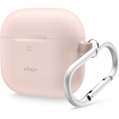 Elago - AirPods 4 Silicone Hang Case - Sand Pink - Case Elago - AirPods 4 Silicone Hang Case - Sand Pink - Case