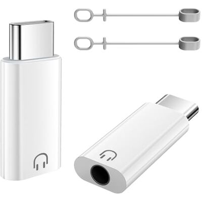 TiMOVO Adaptador USB C para auriculares de áudio de 3,5 mm, branco TiMOVO Adaptador USB C para auriculares de áudio de 3,5 mm, branco