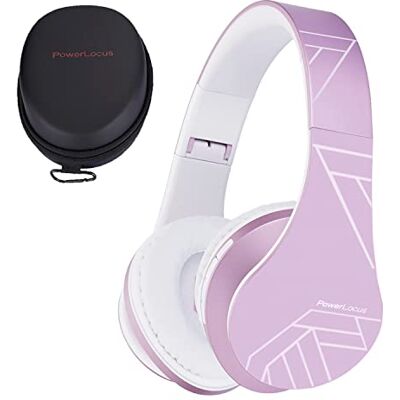 PowerLocus auscultadores para crianças, auscultadores Bluetooth para crianças, com volume limitado de 85DB, dobrável, com microfone, slot para Micro SD, auscultadores sem fios e com cabo, com estojo PowerLocus auscultadores para crianças, auscultadores Bluetooth para crianças, com volume limitado de 85DB, dobrável, com microfone, slot para Micro SD, auscultadores sem fios e com cabo, com estojo
