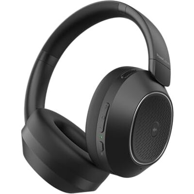 PowerLocus Auscultadores sem fios Bluetooth, Auriculares sem fios com Cancelamento de Ruído Ativo Híbrido, 60H de Reprodução, Modos Bass e Transparência, Auscultadores Bluetooth Estéreo HiFi (Preto) PowerLocus Auscultadores sem fios Bluetooth, Auriculares sem fios com Cancelamento de Ruído Ativo Híbrido, 60H de Reprodução, Modos Bass e Transparência, Auscultadores Bluetooth Estéreo HiFi (Preto)