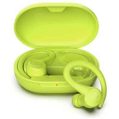 JLab Go Air Sport+ Auriculares Bluetooth Desportivos, Auriculares Sem Fios Desportivos 35+ Horas Autonomia, Auricular Desportivo IP55 Resistente ao Suor, Auscultadores Sem Fios, Amarelo JLab Go Air Sport+ Auriculares Bluetooth Desportivos, Auriculares Sem Fios Desportivos 35+ Horas Autonomia, Auricular Desportivo IP55 Resistente ao Suor, Auscultadores Sem Fios, Amarelo