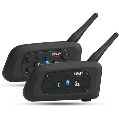EJEAS V6 Pro BT Capacete de Motocicleta Bluetooth 3.0 Intercomunicador de Auricular 1200M 2 Pessoas Full Duplex Sem Fios Moto Interphone Conecta até 6 Pilotos (2 Pacotes) EJEAS V6 Pro BT Capacete de Motocicleta Bluetooth 3.0 Intercomunicador de Auricular 1200M 2 Pessoas Full Duplex Sem Fios Moto Interphone Conecta até 6 Pilotos (2 Pacotes)