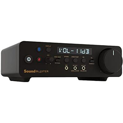 Creative Sound Blaster X5 de alta resolução de 32 bits/384 kHz DAC USB externo com biamplificador de auriculares Xamp totalmente equilibrado e recetor Bluetooth Creative Sound Blaster X5 de alta resolução de 32 bits/384 kHz DAC USB externo com biamplificador de auriculares Xamp totalmente equilibrado e recetor Bluetooth