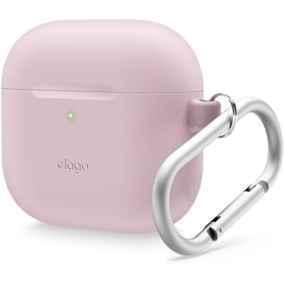 Elago - AirPods 4 Silicone Hang Case - Lilás - Case Elago - AirPods 4 Silicone Hang Case - Lilás - Case
