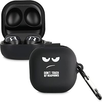 kwmobile Capa para auriculares compatível com Samsung Galaxy Buds 2 Pro/Buds 2 / Buds Live capa capa protetora de silicone Don't Touch my Headphones kwmobile Capa para auriculares compatível com Samsung Galaxy Buds 2 Pro/Buds 2 / Buds Live capa capa protetora de silicone Don't Touch my Headphones