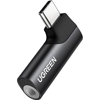 UGREEN Adaptador USB Tipo C para Jack 3,5 mm DAC Chip auriculares microfone 90 graus compatível com iPhone 17 Pro MAX Air Galaxy S25 Ultra iPad 2024 Pixel 9 XL (preto) UGREEN Adaptador USB Tipo C para Jack 3,5 mm DAC Chip auriculares microfone 90 graus compatível com iPhone 17 Pro MAX Air Galaxy S25 Ultra iPad 2024 Pixel 9 XL (preto)