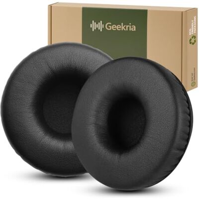 GEEKRIA Conjunto de almofadas de substituição compatível com Sony MDR-XB450/450AP/550AP/650BT/WH-XB700, almofadas para os ouvidos, peças de reparação (preto) GEEKRIA Conjunto de almofadas de substituição compatível com Sony MDR-XB450/450AP/550AP/650BT/WH-XB700, almofadas para os ouvidos, peças de reparação (preto)