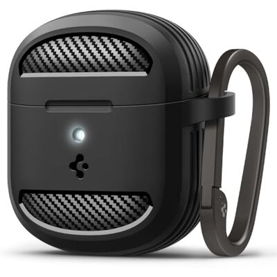 Spigen Capa Rugged Armor compatível com Google Pixel Buds 2a (2025) preto mate Spigen Capa Rugged Armor compatível com Google Pixel Buds 2a (2025) preto mate