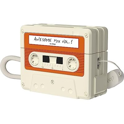 elago Capa de Fita de Casete Compatível com AirPods Pro 2ª Geração, Cordão Incluído, Resistente aos Golpes, Proteção Completa, (Branco Clássico) elago Capa de Fita de Casete Compatível com AirPods Pro 2ª Geração, Cordão Incluído, Resistente aos Golpes, Proteção Completa, (Branco Clássico)