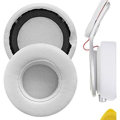 GEEKRIA QuickFit Protein Leather almofadas para Monster MIXR Headphones Replacement Earpads/Ear Cushion almofadas para os ouvidos, peças de reparação da cobertura do auricular (branco) GEEKRIA QuickFit Protein Leather almofadas para Monster MIXR Headphones Replacement Earpads/Ear Cushion almofadas para os ouvidos, peças de reparação da cobertura do auricular (branco)