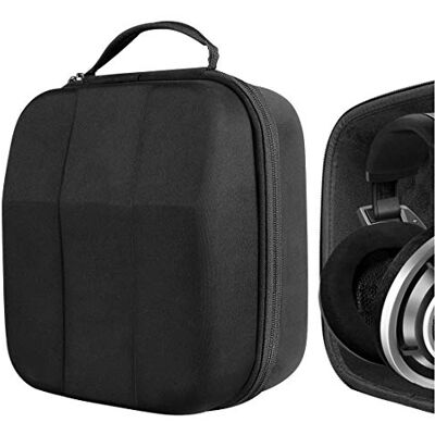 GEEKRIA Shield Case para auriculares over-Ear grandes, bolsa de viagem rígida protetora de substituição com armazenamento de cabos, compatível com Beyerdynamic DT880Pro, AKG K701 GEEKRIA Shield Case para auriculares over-Ear grandes, bolsa de viagem rígida protetora de substituição com armazenamento de cabos, compatível com Beyerdynamic DT880Pro, AKG K701