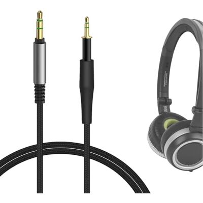 GEEKRIA Apollo Upgrade Cable for AKG K430 K450 K451 K452 Q460 K480, JBL J55 J55a J55i J88a J88i Headphones and More/Tangle-Free Premium Headphone Replacement Audio Cord (Bord Preto 2 pés) GEEKRIA Apollo Upgrade Cable for AKG K430 K450 K451 K452 Q460 K480, JBL J55 J55a J55i J88a J88i Headphones and More/Tangle-Free Premium Headphone Replacement Audio Cord (Bord Preto 2 pés)