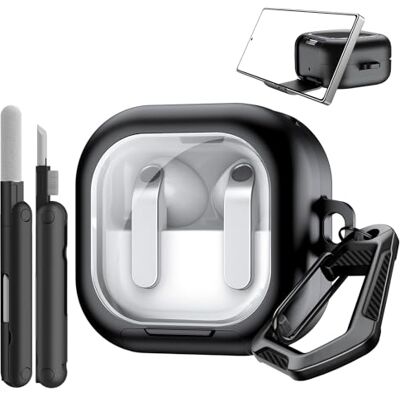 TiMOVO Capa transparente para Galaxy Buds 4 & Galaxy Buds 4 Pro, preto TiMOVO Capa transparente para Galaxy Buds 4 & Galaxy Buds 4 Pro, preto