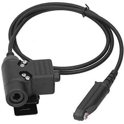 Vbestlife Adaptador de auricular de walkie Talkie com tomada de cabo PTT U94 para Baofeng UV-9R / UV-9RPLUS / UV-XS Vbestlife Adaptador de auricular de walkie Talkie com tomada de cabo PTT U94 para Baofeng UV-9R / UV-9RPLUS / UV-XS