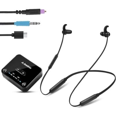 Avantree HT4186-Q Auriculares Bluetooth Sem Fio para TV, PC com Transmissor, para Áudio Óptico Digital, AUX 3,5mm, Plug & Play, sem Atraso e Longo Alcance Compatible con Audio Óptico y AUX 3,5 mm, Plug & Play, Baja Latencia y Largo Alcance para TV y PC Avantree HT4186-Q Auriculares Bluetooth Sem Fio para TV, PC com Transmissor, para Áudio Óptico Digital, AUX 3,5mm, Plug & Play, sem Atraso e Longo Alcance Compatible con Audio Óptico y AUX 3,5 mm, Plug & Play, Baja Latencia y Largo Alcance para TV y PC