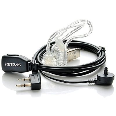 Retevis Pinganillo Walkie Talkie compatível com RT24 RT27 RT668 RT622 Kenwood Baofeng UV-5R 888S auricular transparente anti-ruído com microfone PTT Walkie Talkie auriculares (1 peça) Retevis Pinganillo Walkie Talkie compatível com RT24 RT27 RT668 RT622 Kenwood Baofeng UV-5R 888S auricular transparente anti-ruído com microfone PTT Walkie Talkie auriculares (1 peça)