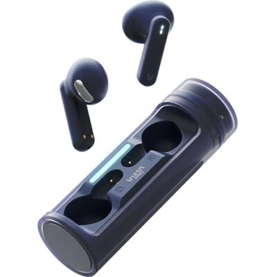 Vieta Auriculares Sem Fios com Bluetooth 5.4, Controlo Tátil e Hands-Free. Auscultadores com Microfone e Bateria de 19h. Auriculares com Caixa de Carregamento Magnética Portátil Rolling Azul Vieta Auriculares Sem Fios com Bluetooth 5.4, Controlo Tátil e Hands-Free. Auscultadores com Microfone e Bateria de 19h. Auriculares com Caixa de Carregamento Magnética Portátil Rolling Azul