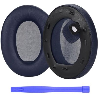 MMOBIEL Almofadas de substituição para Sony WH-1000XM4 Noise Cancelling auriculares de Memory Foam e Protein PU almofada auriculares capacetes almofadas azul MMOBIEL Almofadas de substituição para Sony WH-1000XM4 Noise Cancelling auriculares de Memory Foam e Protein PU almofada auriculares capacetes almofadas azul