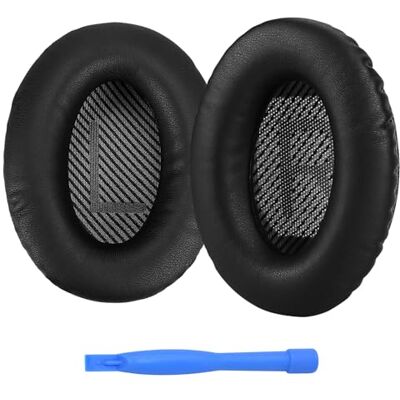 MMOBIEL Almofadas de substituição para Bose QuietComfort 35 (QC35) / Bose Quiet Comfort 35 II (QC35 II) Over-Ear Headphone auriculares de Protein PU almofada auriculares capacetes almofadas MMOBIEL Almofadas de substituição para Bose QuietComfort 35 (QC35) / Bose Quiet Comfort 35 II (QC35 II) Over-Ear Headphone auriculares de Protein PU almofada auriculares capacetes almofadas