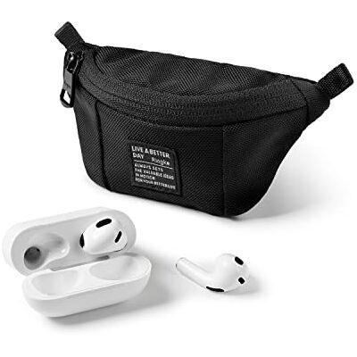 Ringke Mini Pouch Sling Bag Compatível com capa Airpods Pro/3/2/1, capa para Samsung Galaxy Buds Pro/Live/2/1, bolsa duradoura portátil leve com mosquetão Black Ringke Mini Pouch Sling Bag Compatível com capa Airpods Pro/3/2/1, capa para Samsung Galaxy Buds Pro/Live/2/1, bolsa duradoura portátil leve com mosquetão Black
