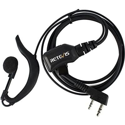 Retevis R111 Walkie Talkie Auricular com Microfone 2 Pinos G Tipo Auricular Compatível com Walkie Talkie RT24 RT5R RT27 RT617 RT618 RT619 Baofeng BF-888S Kenwood (1 Peça) Retevis R111 Walkie Talkie Auricular com Microfone 2 Pinos G Tipo Auricular Compatível com Walkie Talkie RT24 RT5R RT27 RT617 RT618 RT619 Baofeng BF-888S Kenwood (1 Peça)