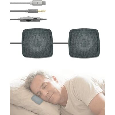 Avantree Slumber Duo Almofada altifalante com cabo para dormir, áudio estéreo suave, controlo de volume online, USB-C e AUX, sem carregamento, auriculares para dormir, podcasts e audiolivros Avantree Slumber Duo Almofada altifalante com cabo para dormir, áudio estéreo suave, controlo de volume online, USB-C e AUX, sem carregamento, auriculares para dormir, podcasts e audiolivros