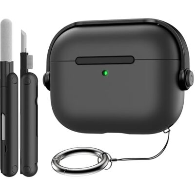 TiMOVO Capa para AirPods Pro 3 (2025) com Fecho de Segurança, Capa Rígida, Design Música, Capa Protetora para Apple AirPods Pro de 3.ª Geração com Kit de Limpeza e Porta-chaves, Preto TiMOVO Capa para AirPods Pro 3 (2025) com Fecho de Segurança, Capa Rígida, Design Música, Capa Protetora para Apple AirPods Pro de 3.ª Geração com Kit de Limpeza e Porta-chaves, Preto