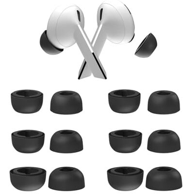 MMOBIEL Tampões de substituição para Samsung Galaxy Buds 3 Pro 3 pares (S/M/L) pontas de silicone, antiderrapantes, isolamento de ruído, ajuste seguro, compatíveis com caixa de carregamento, cinzento escuro MMOBIEL Tampões de substituição para Samsung Galaxy Buds 3 Pro 3 pares (S/M/L) pontas de silicone, antiderrapantes, isolamento de ruído, ajuste seguro, compatíveis com caixa de carregamento, cinzento escuro