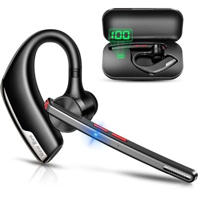 New bee Auriculares mãos livres V5.2 Auricular Bluetooth sem fios de negócios com microfone com cancelamento de ruído duplo ENC Auricular de ergonomia Peso ultraleve New bee Auriculares mãos livres V5.2 Auricular Bluetooth sem fios de negócios com microfone com cancelamento de ruído duplo ENC Auricular de ergonomia Peso ultraleve