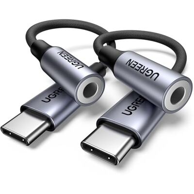 UGREEN Adaptador USB C a Jack 3,5 mm DAC Chip auriculares tipo UGREEN Adaptador USB C a Jack 3,5 mm DAC Chip auriculares tipo