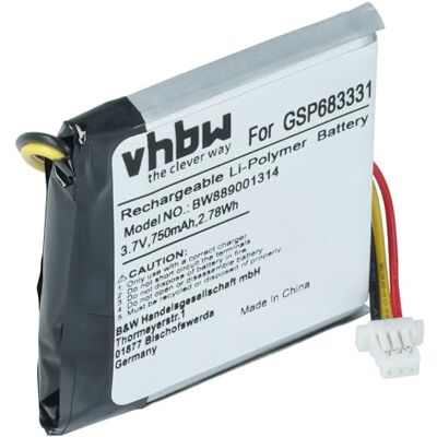 vhbw Bateria compatível com JBL Live 660 Auriculares sem fios 660NC, auscultadores (750 mAh, 3,7 V, Li-poli) vhbw Bateria compatível com JBL Live 660 Auriculares sem fios 660NC, auscultadores (750 mAh, 3,7 V, Li-poli)