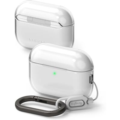 Ringke Air Compatível com Capa AirPods Pro 3, Espessura de 1,3 mm Sensação Sem Capa, Capa Leve e Fina e Linda com Mosquetão para Mulheres e Homens Transparente Ringke Air Compatível com Capa AirPods Pro 3, Espessura de 1,3 mm Sensação Sem Capa, Capa Leve e Fina e Linda com Mosquetão para Mulheres e Homens Transparente