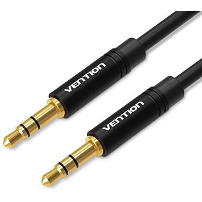 VENTION Cabo auxiliar de áudio de 3,5 mm, conector jack macho a macho, cabo AUX estéreo para estéreos de carro, smartphone, alto-falante, auriculares (0,5 m) VENTION Cabo auxiliar de áudio de 3,5 mm, conector jack macho a macho, cabo AUX estéreo para estéreos de carro, smartphone, alto-falante, auriculares (0,5 m)
