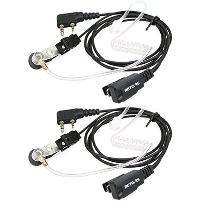 Retevis Walkie Talkie Auriculares 2 pinos capacete tubo acústico transparente Pinganel compatível com Walkie Talkie RT24 RT22 RT27 RT5R RT28 RT618 RT619 Baofeng BF-888S Kenwood (2 Pacotes) P Retevis Walkie Talkie Auriculares 2 pinos capacete tubo acústico transparente Pinganel compatível com Walkie Talkie RT24 RT22 RT27 RT5R RT28 RT618 RT619 Baofeng BF-888S Kenwood (2 Pacotes) P