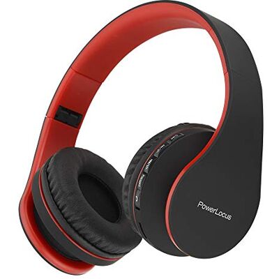 PowerLocus Auriculares sem fios Bluetooth, Auriculares Bluetooth de cabeça, Auscultadores Bluetooth com Microfone, Som Hi-Fi Stereo, Graves Profundos, Auscultadores Dobráveis para iPhone/Android/PC PowerLocus Auriculares sem fios Bluetooth, Auriculares Bluetooth de cabeça, Auscultadores Bluetooth com Microfone, Som Hi-Fi Stereo, Graves Profundos, Auscultadores Dobráveis para iPhone/Android/PC