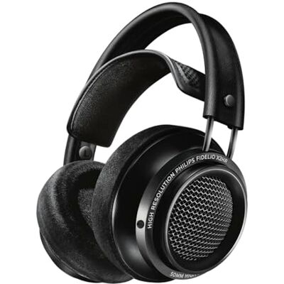 Philips Fidelio X2 Auscultadores com Cabo de Alta Resolução, Acústicos e Abertos por Trás, Transdutores LMC de Neodímio de 50 mm, Almofadas de Espuma com Memória de Veludo Luxuoso Preto Philips Fidelio X2 Auscultadores com Cabo de Alta Resolução, Acústicos e Abertos por Trás, Transdutores LMC de Neodímio de 50 mm, Almofadas de Espuma com Memória de Veludo Luxuoso Preto