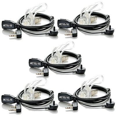 Retevis Walkie Talkie Auriculares 2 Pinos Transparente com Microfone PTT Auricular Compatível com Walkie Talkie RT24 RT622 RT27 RT617 RT618 RT619 Baofeng BF-888S Kenwood (5 Peças) Retevis Walkie Talkie Auriculares 2 Pinos Transparente com Microfone PTT Auricular Compatível com Walkie Talkie RT24 RT622 RT27 RT617 RT618 RT619 Baofeng BF-888S Kenwood (5 Peças)