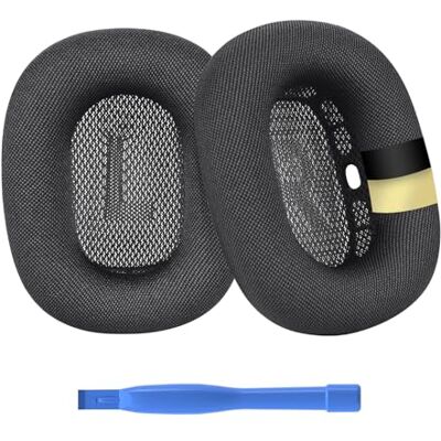 MMOBIEL Almofadas de substituição para AirPods MAX auriculares de Mesh Fabric almofada auriculares com camada de silicone capacetes almofadas cinzento MMOBIEL Almofadas de substituição para AirPods MAX auriculares de Mesh Fabric almofada auriculares com camada de silicone capacetes almofadas cinzento