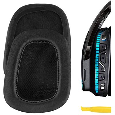GEEKRIA Reposição Earpad para Logitech G633 G933 Headphone Headset Ear Pad Ear Cups Earpads Repair Parts (Protein Leather) GEEKRIA Reposição Earpad para Logitech G633 G933 Headphone Headset Ear Pad Ear Cups Earpads Repair Parts (Protein Leather)
