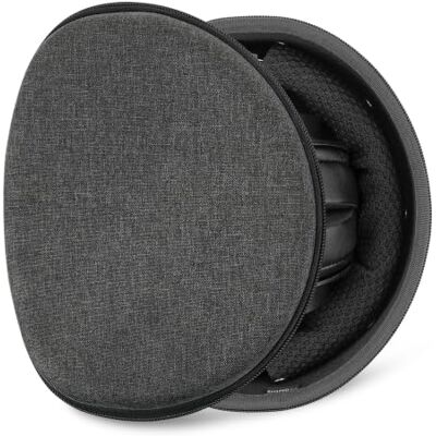 GEEKRIA Capa para auriculares Shield compatível com audio-Technica ATH-M50X/M30X, ULTRASONE Signature Fusion Open Back, capa rígida de viagem de substituição com armazenamento de cabos (cinzento GEEKRIA Capa para auriculares Shield compatível com audio-Technica ATH-M50X/M30X, ULTRASONE Signature Fusion Open Back, capa rígida de viagem de substituição com armazenamento de cabos (cinzento
